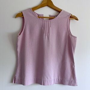 Kara Casual Silk Lavender Tank Top